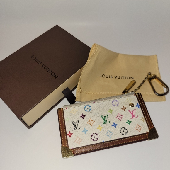 GUC Louis Vuitton Authentic White Murakami Cles - Picture 3 of 8